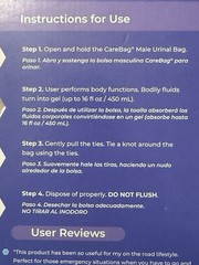 CareBag Super Absorbent Male Urinal Bag 20 Count