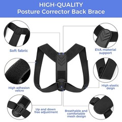 Posture Corrector Back Brace for Men & Women, Adjustable Support for Pain Relief