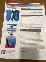 Powerstep Protech 3/4 length Medical-Grade Orthotic Supports (2 PAIR)