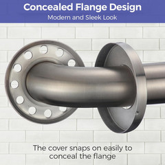 Grab Bar Bundle for ADA Compliance, Brushed Stainless Steel Grab Bar Set for Com