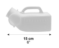 PEPE Mobility Urinals for Men Spill Proof (2 Pack) – 32 oz/ 1000 ml, Portable…