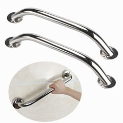 2X 12″ Stainless Steel 12″ Oval Grab Handle Handrail for Boat RV/Bath Universal