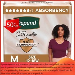 Depend Silhouette Incontinence & Postpartum Underwear for Women – M – Pink -22ct