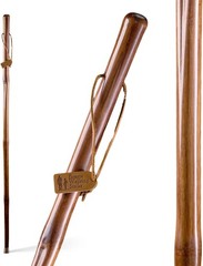 Brazos Rustic Bamboo Walking Stick 55″ Red Made in USA