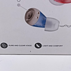 Oricle JH-A490 OTC Hearing Aids Rechargeable Pair NIOB Black Ear Tips