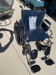 Medline MDS806900 Excel Extra-Wide 24″ Bariatric Wheelchair.