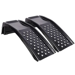 2Pack Heavy Duty Solid Steel Car Ramps, 8000lbs Auto Service Ramps for Truck SUV