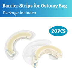 20Pc Ostomy Barrier Strips Hydrocolloid Adhesive Extenders