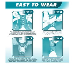 Med Spec ASO Ankle Stabilizer Small Black – Ankle Brace – Open Box NEW L@@K!