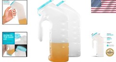 32 Oz Durable Male Urinal Set with Glow in the Dark Lid – Perfect for Travel