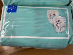 Medline disposable Training Pants Size 2T-3T 51 Count 38+ Lbs NEW Pull Up