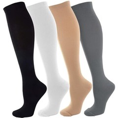 3 Pair Full Compression Socks 10-20 mmhg New Strong Support Stockings Free Ship
