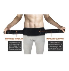 Vriksasana Posture Sacroiliac Hip Belt | Petite Black, 26in – 31in