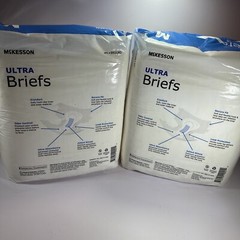 LOT OF 2! McKesson 2×16 Packs (32) Disposable Heavy Absorbency Medium Briefs