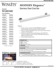 42″ Grab Bar – WingIts – Modern Elegance in Polished Stainless Steel #WGB5MEPS42