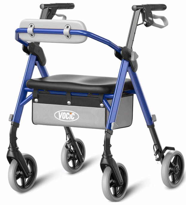 Z11 Rollator Walker w/ Seat, 380 lbs Capacity, Foldable All-Terrain Lightweight