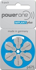 6 x Varta Power One Implant Plus hearing aid batteries P675 PR44 6 series bli…