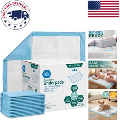 Large Coverage Super Absorbent Disposable Underpads 17“ x 24“ – 100 Count Pack