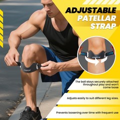 Silicone Patellar Tendon Support Strap – 2 Pack Adjustable Non-Slip Patella Band