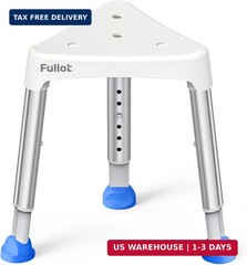 Space-Saving Triangular Shower Chair for Inside Shower, FSA/HSA Eligible 400 lbs