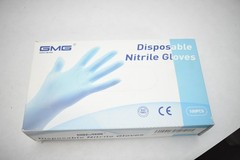 GMG Disposable Nitrile Gloves Small Size Latex-Free Blue 100 Count Lot of 2