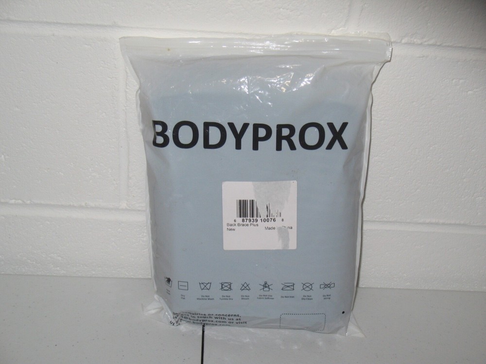 Bodyprox Back Brace Plus New Open Box/Package Lumbar Support Athlete Adjustable