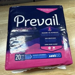 Women’s Prevail Daily Pads for Bladder Leaks – 20 count 1 pk