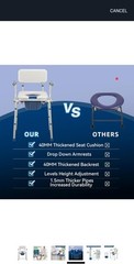 FSA/HSA Eligible Bedside Commode for Seniors, Portable Toilet for Adults with