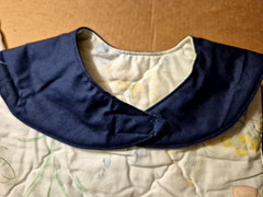 NEW Adult Bib/Clothing Protector double thick seafoam Quilted Reversible 19 x13