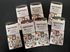 RayOvac Extra Advanced 312 Hearing Aid Batteries, total of 56 New in package
