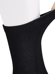 Dress Socks for Men Bamboo Rayon Anti Odor Moisture Wicking 8-13 Black 1 Pack