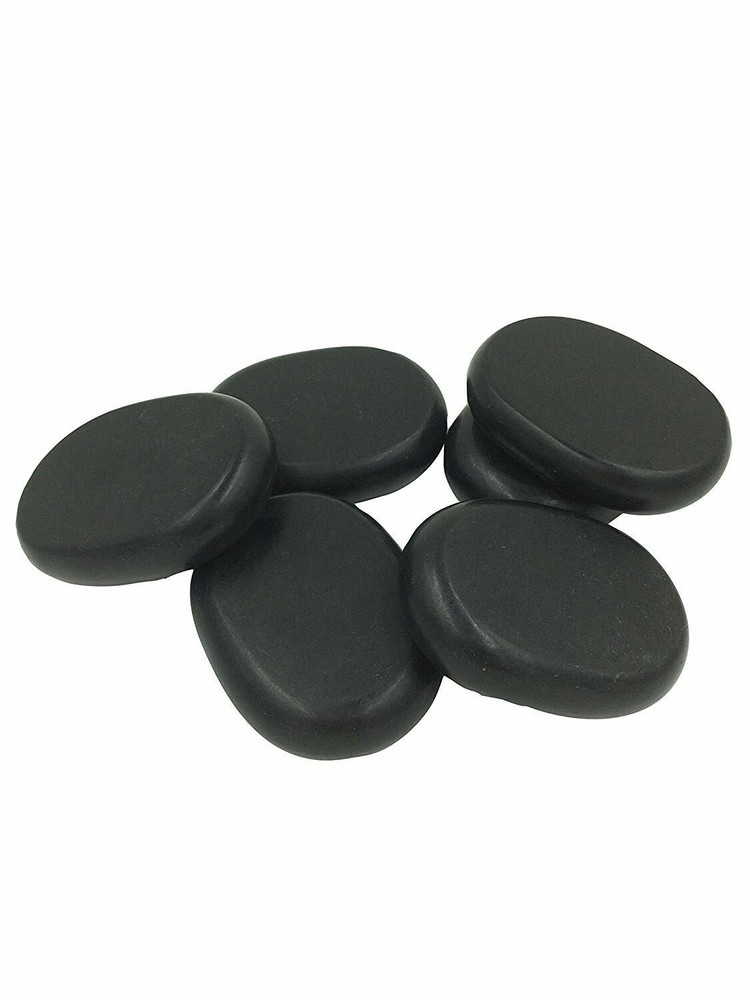 Personal Large Massage Stone Set Basalt Hot Rocks Stones, 2.36 In 3.15 In,Black,