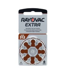 80 Rayovac Extra Size 312 Hearing Aid Batteries Pr41 1.45V Zinc Air 8Bl Exp 2028