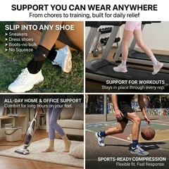Ankle Brace for Men & Women – Adjustable Compression Sleeve with Wrap, Stability