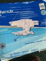2 Packages Of 20 Count Attends Briefs Ck 58-63 Inches