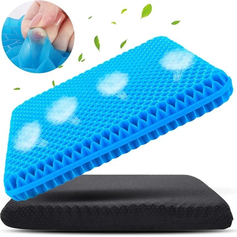 Egg Honeycomb Cooling Gel Support Seat Cushion Car Crate Cushion Non-Slip THICK