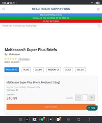McKesson Super Plus Briefs Moderate Absorbency 24 Count