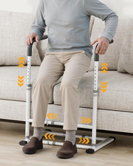 Elderly Couch Stand Assist Aid – Lift Support for Seniors & Disabled, White