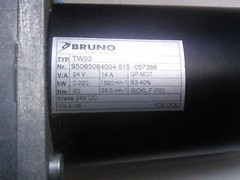 Bruno stairlift SRE- 3000 / 3050 Main Motor Gearbox assembly