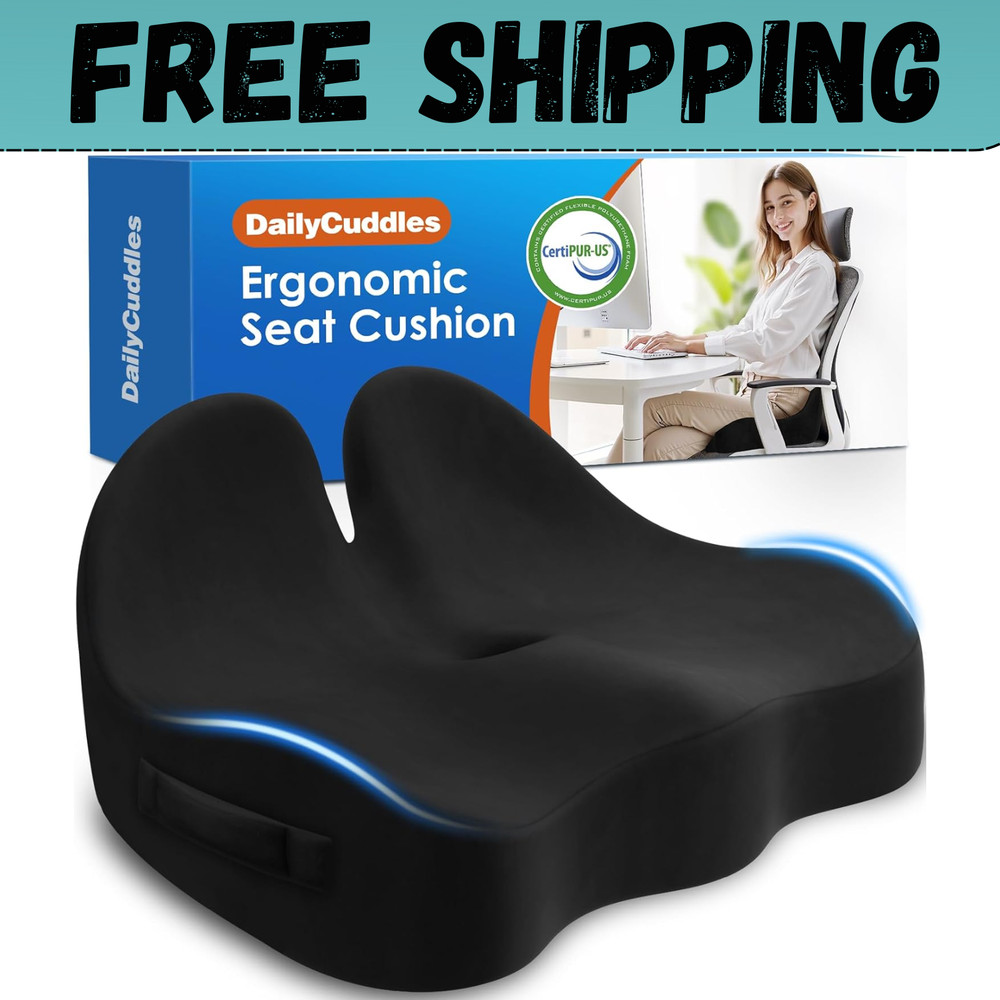 Cushion Lab Patented Pressure Relief Seat Cushion for Long Sitting Hours