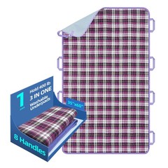 35″ x 60″ Waterproof Bed Pads with 8 Handles, Reusable Bed Underpads, Positio…