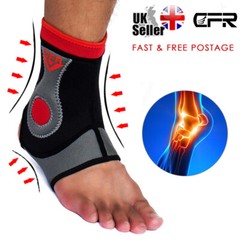 Ankle Support Compression Sleeve Strap Achilles Tendon Brace Foot Sprain Wrap US