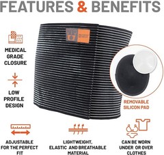 Plus Size Umbilical Hernia Belt for Women | Hernia Binder for Men | Navel, Ve…