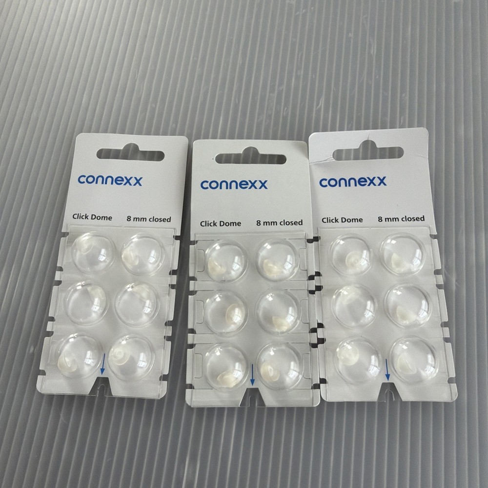 Connexx Click Dome 8mm Closed LOT OF 3 PKGS OF 6