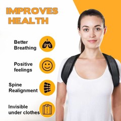 Posture Corrector for Adult Adjustable and Relieve Upper Back Brace Clavicle M/L