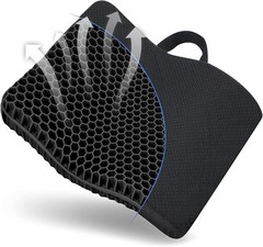 Luxury Double Layer Gel Cushion for Office & Wheelchair – Relief for Back & Hips