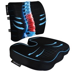 Seat Cushion &Office Chair Cushion,Lumbar Support Pillow for Office Chair,Erg…