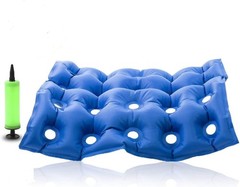 Inflatable Seat Cushion for Wheelchair Relief – 17″x17″ Portable Blue