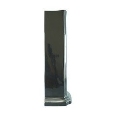 Renovators Supply Manufacturing Bathroom Pedestal Black Porcelain Pedestal Only