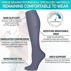 COOLOVER Copper Compression Large-X-Large 02 Black/Navy/Gray/White/Red/Pink